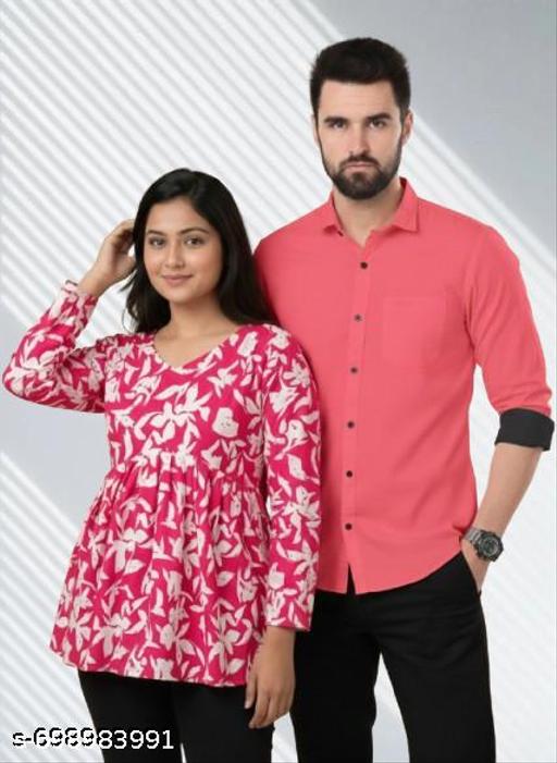 Kurti Shirt Combo for Couple