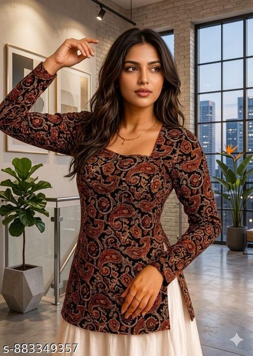 M/S Ali Dresses - New Stylish Women's Kalamkari Printed Short Kurti