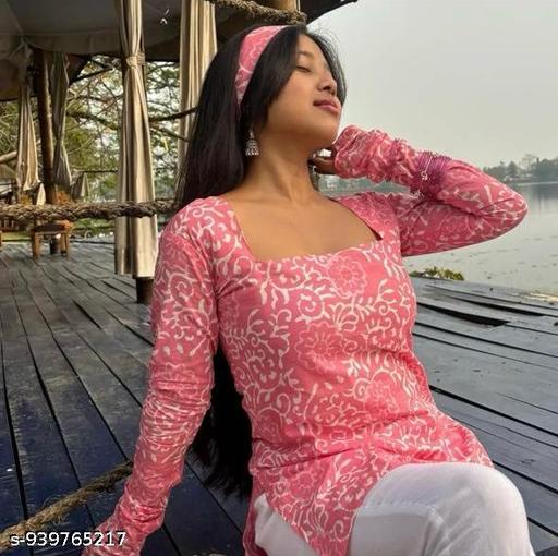 Pink Adjustable Short Kirti for Woman and Girl