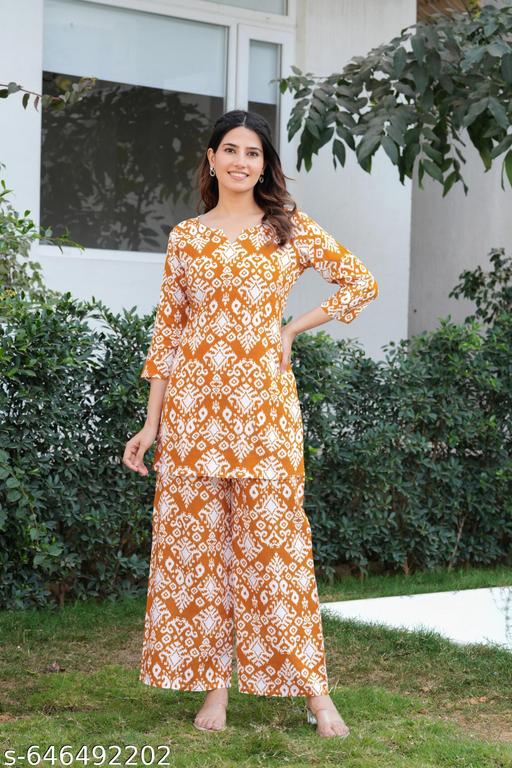 Premium Cotton Printed Co Ord Set for Women