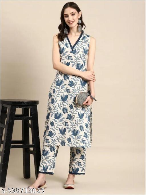 Women's Trending Printed Kurta and Pant